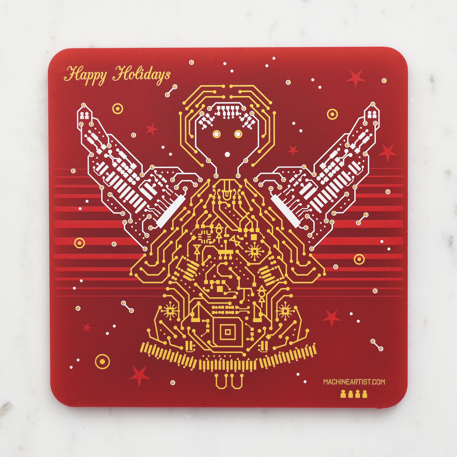 PCB Coasters Christmas